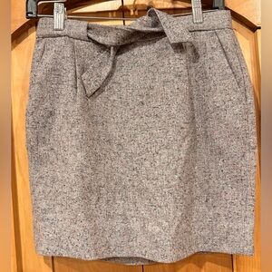J. Crew Gray Tweed Pencil Skirt
